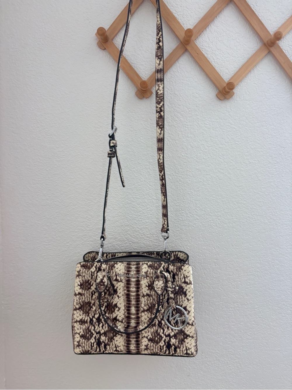 Michael Kors Camille Python Snake Small Handbag - Picture 7 of 10
